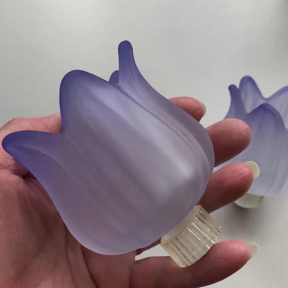 PartyLite Retired Purple Tulip Peglites Mini-Globes P7118 - Picture 5 of 16